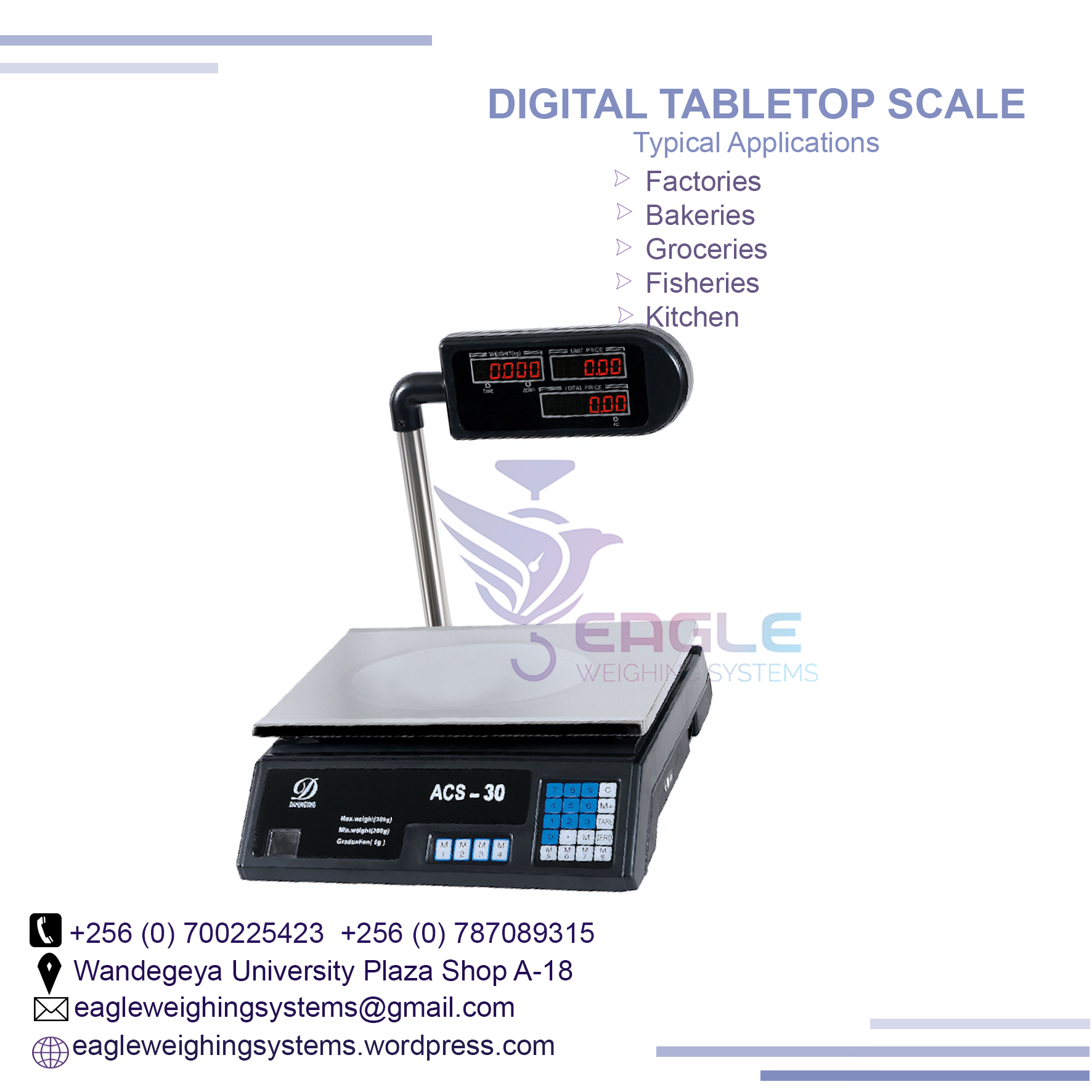 Weighing Label Printing Barcode Printing Scale, Kampala Central Division, Central, Uganda