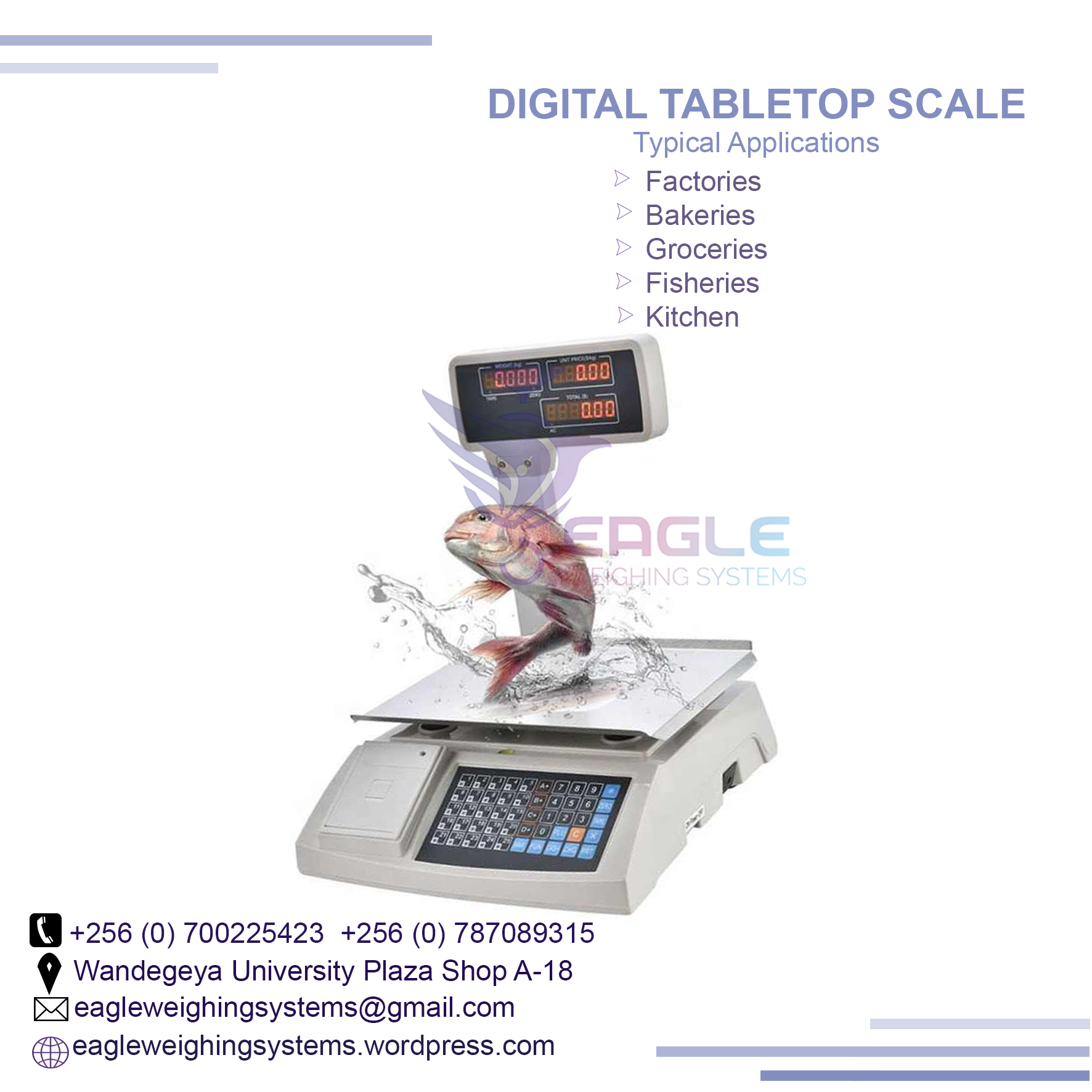 ACS-30kg Price Computing Scale with Printer Price Bench Scale, Kampala Central Division, Central, Uganda