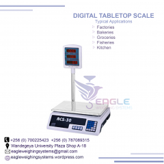 30kg Supermarket Barcode Label Printing Weighing Scale