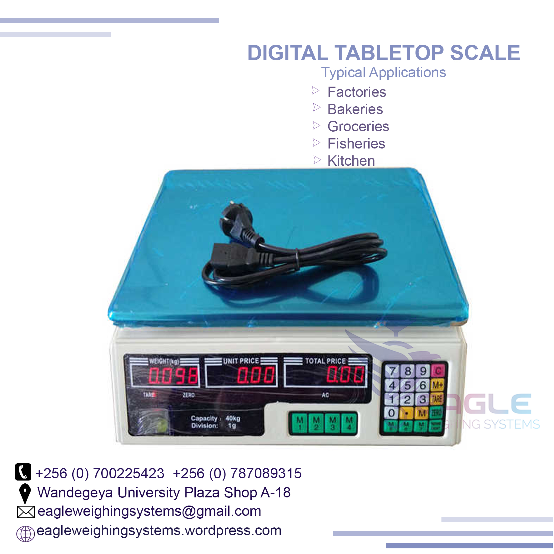 Cheapest 30kg Electronic Price Scale Supermarket for Food, Kampala Central Division, Central, Uganda