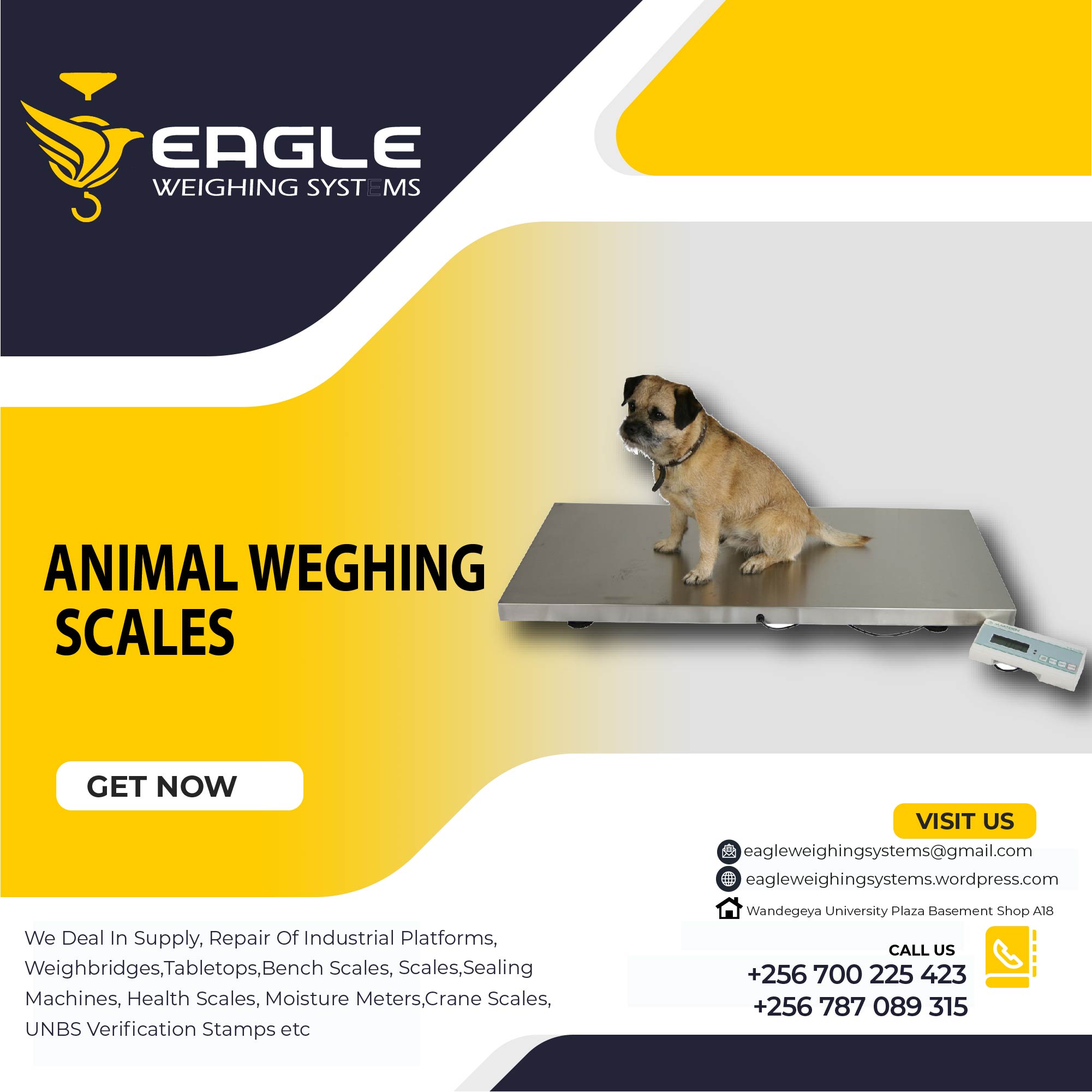 Cattle animal Weight floor weighing scales for industries in Uganda, Kampala Central Division, Central, Uganda