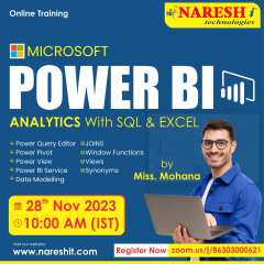 PowerBI Online Training Course in NareshIT -8179191999