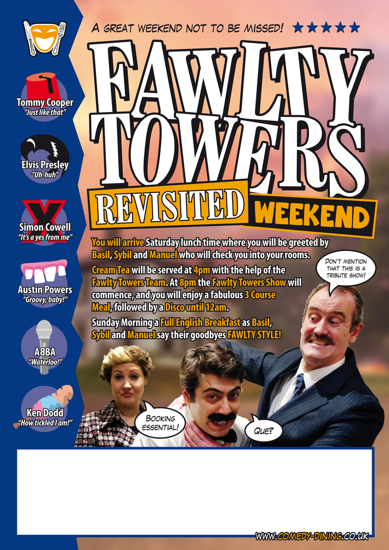 Fawlty Towers Revisited Weekend 10/02/2024, Durham, England, United Kingdom