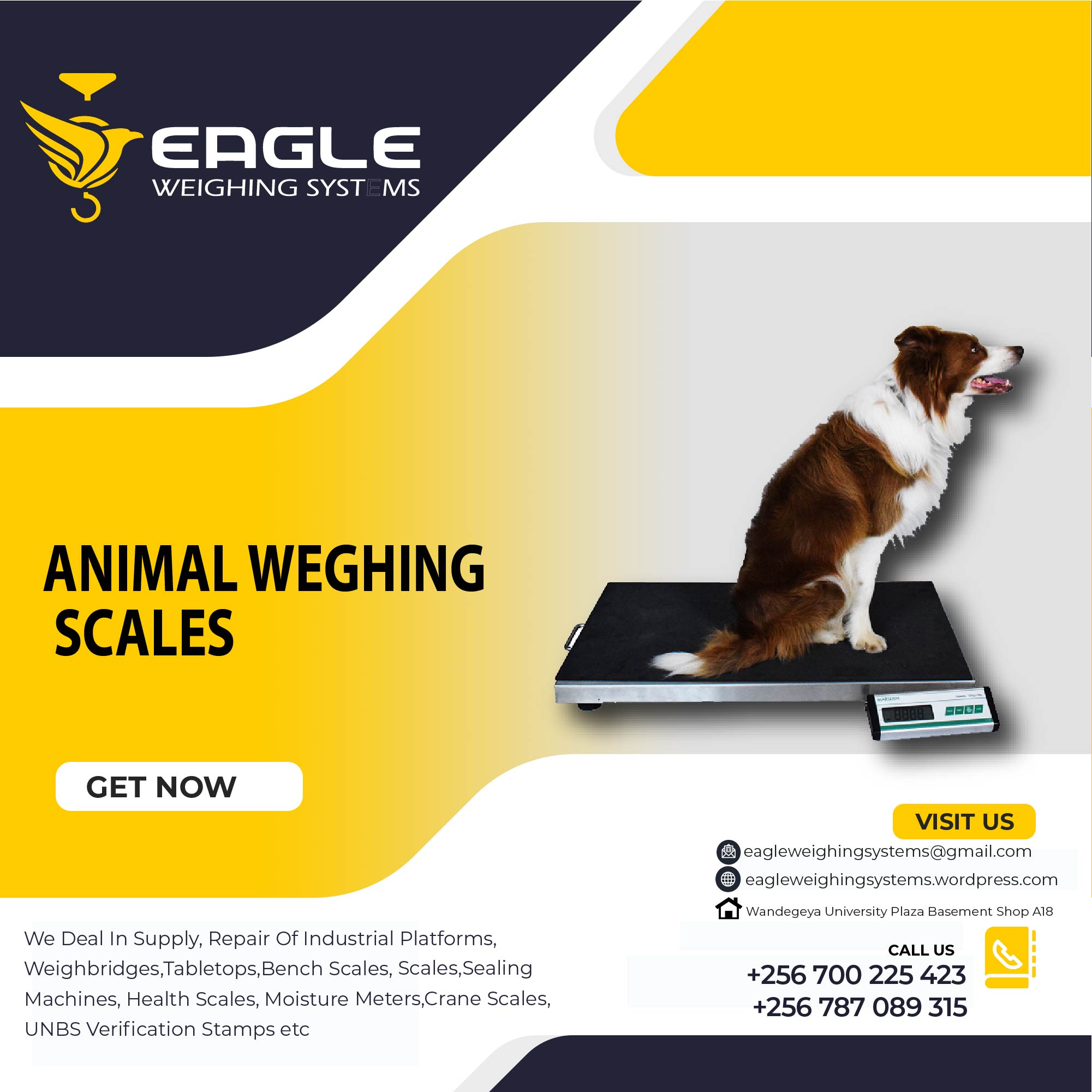 Electronic platform digital animal weighing scale with railing in Kampala, Kampala Central Division, Central, Uganda