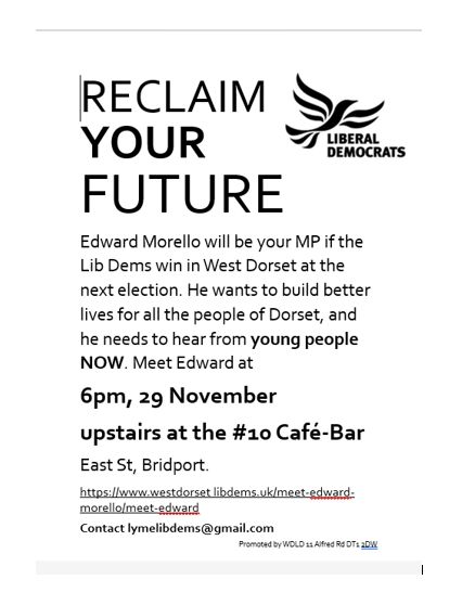 Young people reclaim politics, Bridport, England, United Kingdom