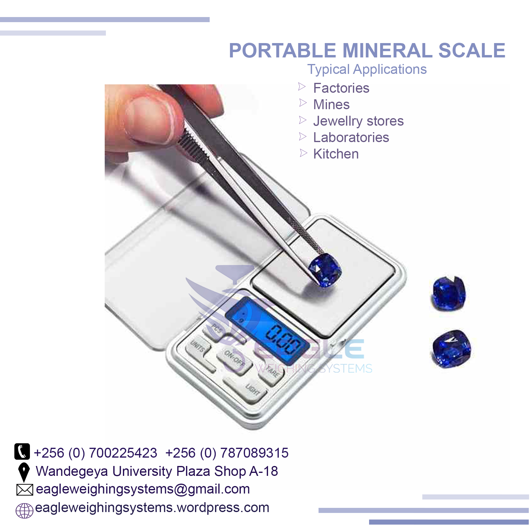 Portable mineral, jewelry weighing Scales Digital Industrial Weighing Scales, Kampala Central Division, Central, Uganda