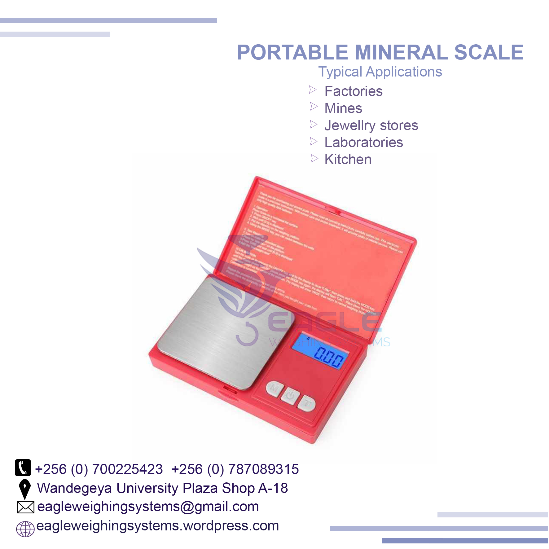 Portable mineral, jewelry Electronic palm size Balance Scales in Kampala, Kampala Central Division, Central, Uganda