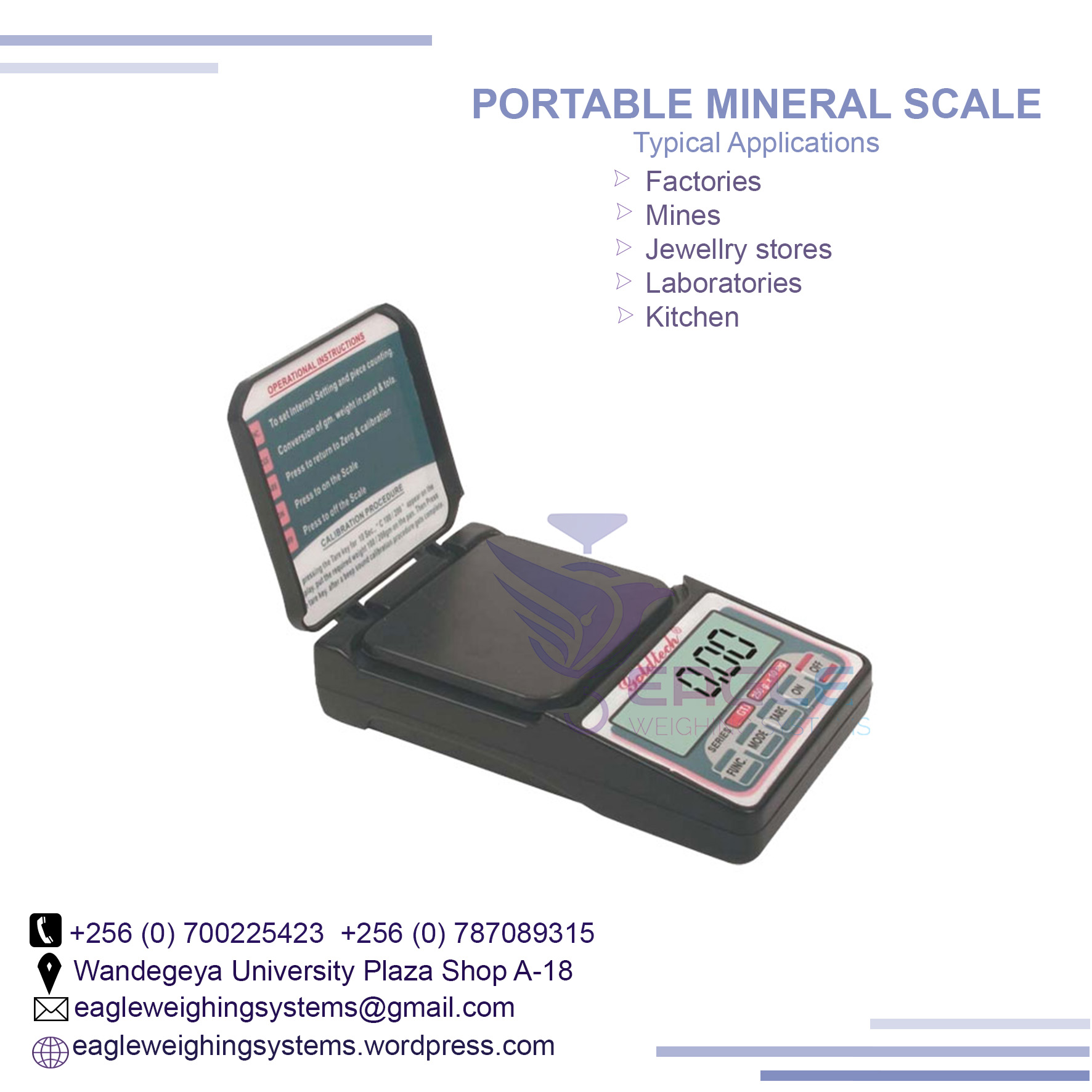 Digital Portable mineral, jewelry Weighing Electronic Scales, Kampala Central Division, Central, Uganda