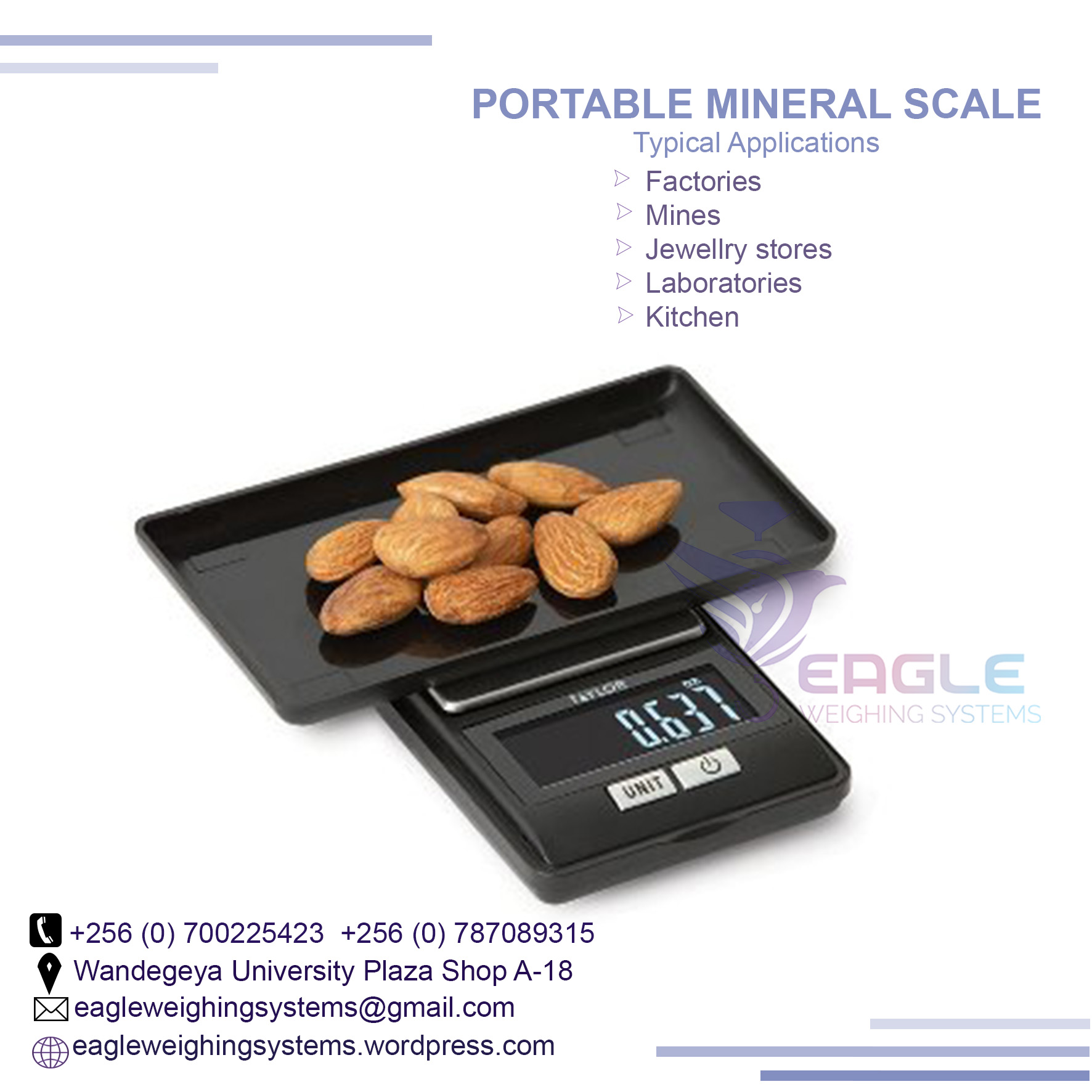 Portable mineral, jewelry commercial table top weighing scale Kampala, Kampala Central Division, Central, Uganda