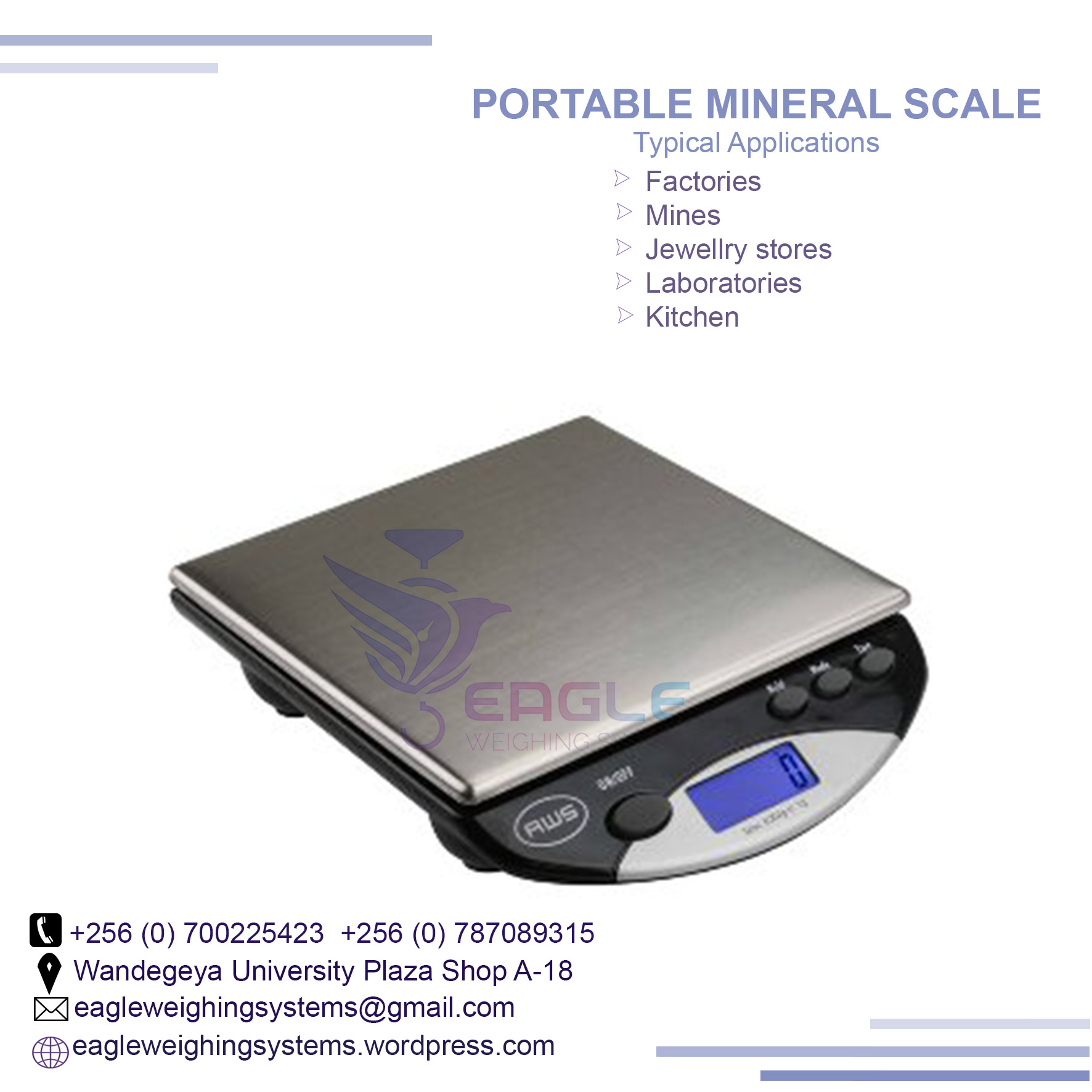 Stainless steel material Portable mineral, jewelry weighing scales in Kampala Uganda, Kampala Central Division, Central, Uganda