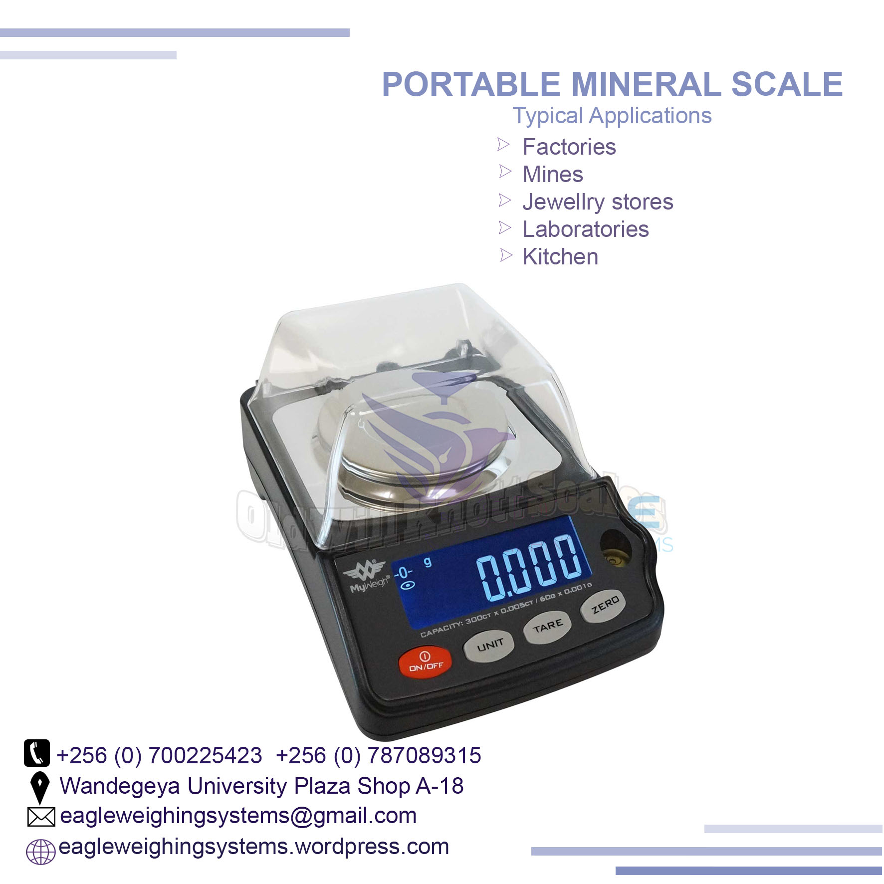 Digital Precision Portable mineral, jewelry Weighing Scales Kampala Uganda, Kampala Central Division, Central, Uganda