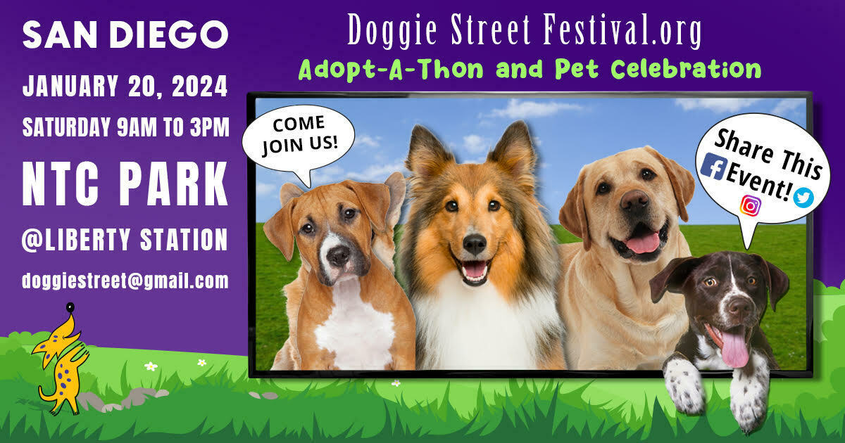 14th Annual Doggie Street Festival and Adopt-A-Thon San Diego, San Diego, California, United States