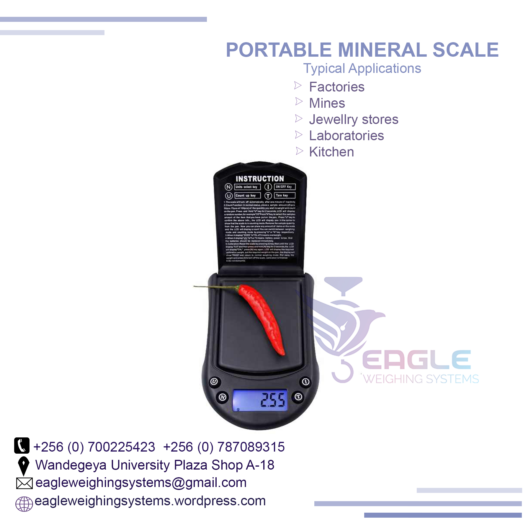 Portable mineral, jewelry Nutrition weighing scales in Kampala Uganda, Kampala Central Division, Central, Uganda