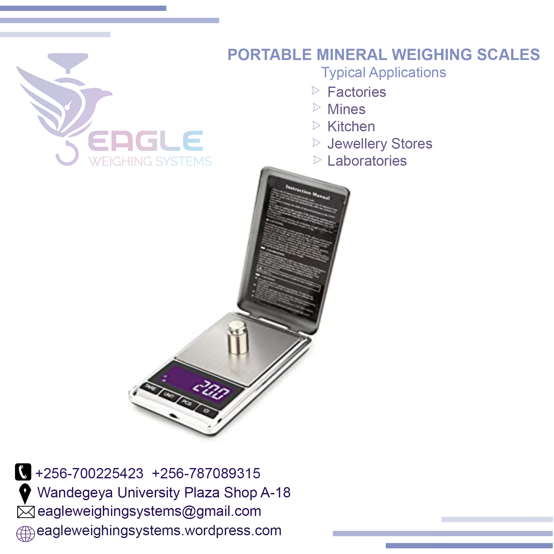 Digital Portable Portable mineral, jewelry Scales in Kampala Uganda, Kampala Central Division, Central, Uganda