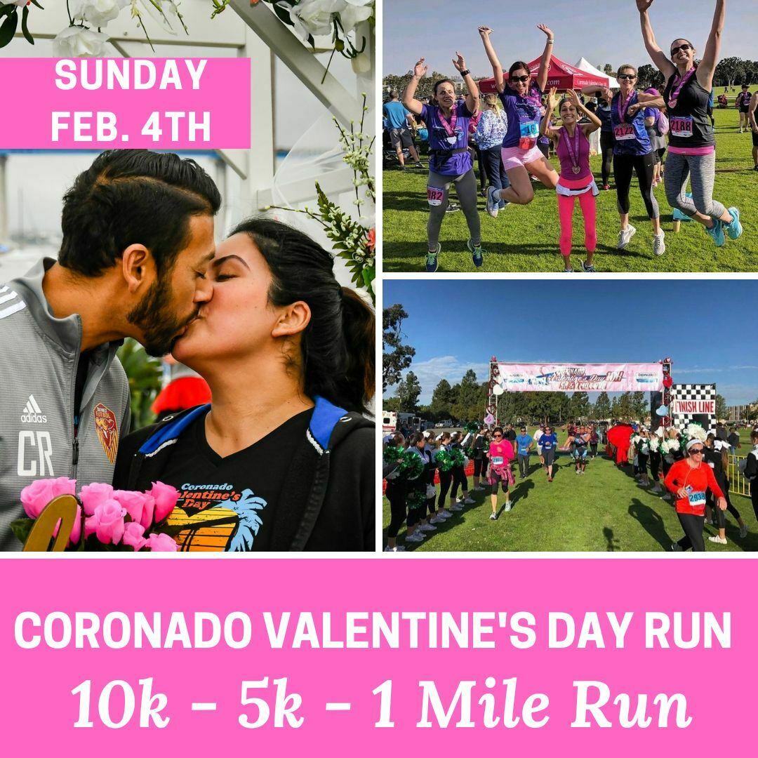 Coronado Valentine's Day 10K, 5K, and 1 Mile Run - San Diego, Coronado, California, United States