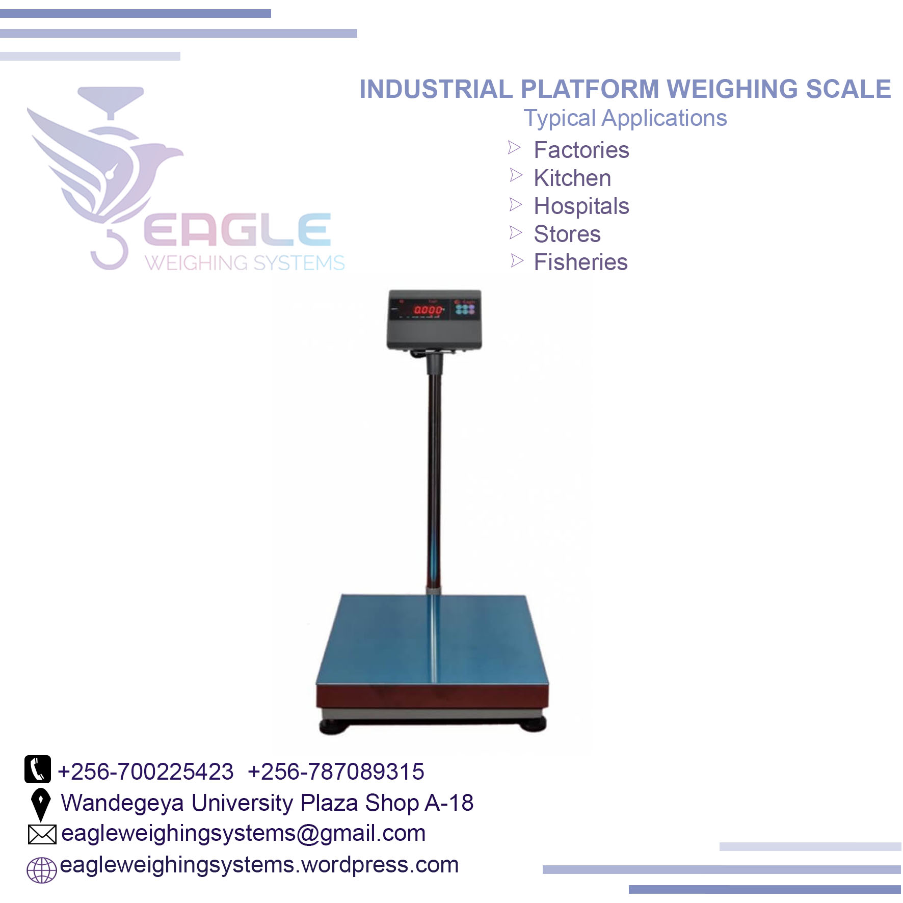 Fabric & Garments Industries Commercial Platform scale, Kampala Central Division, Central, Uganda