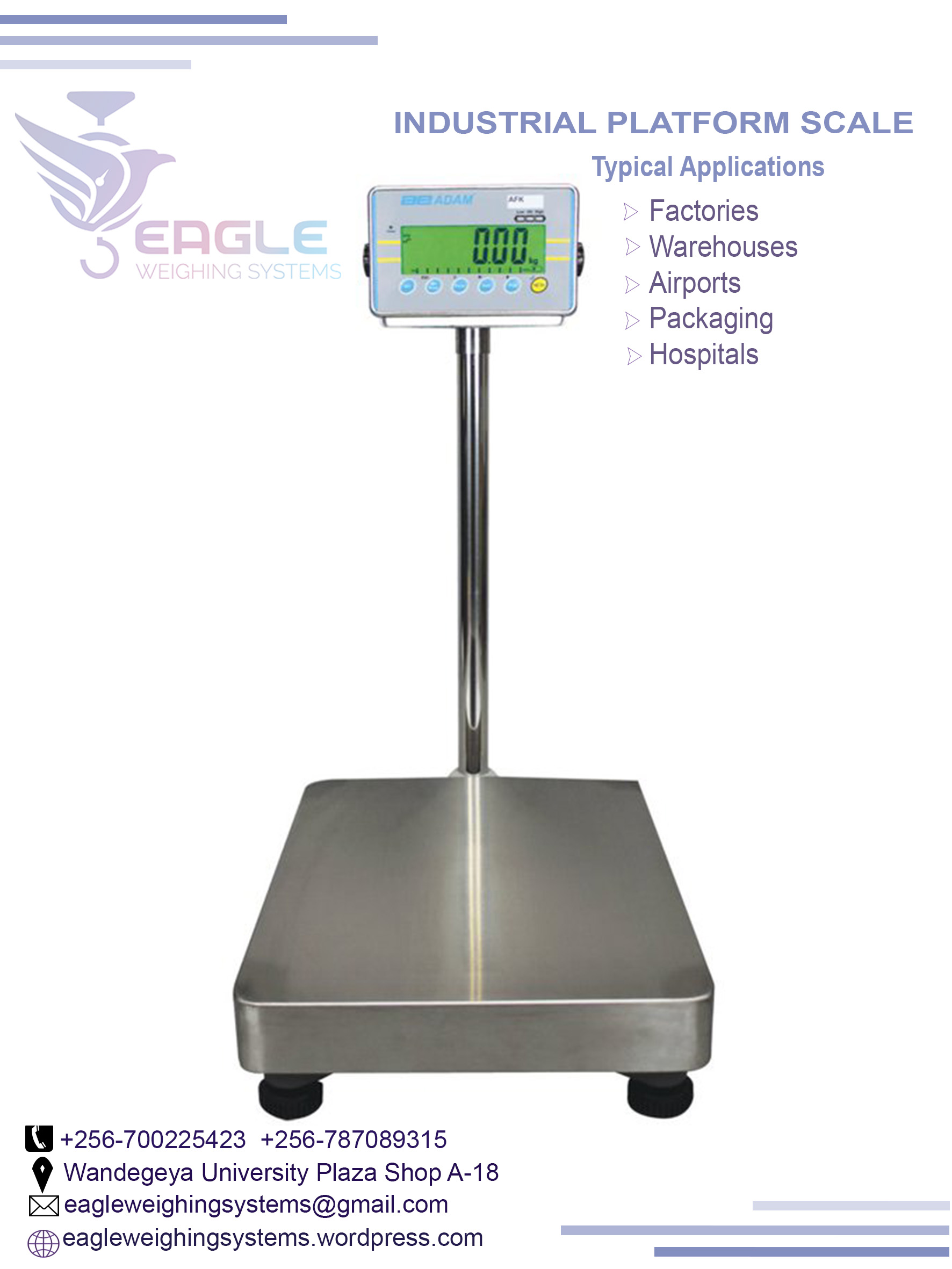 Platform Weighing Scales are suitable for Dairy Units, Kampala Central Division, Central, Uganda