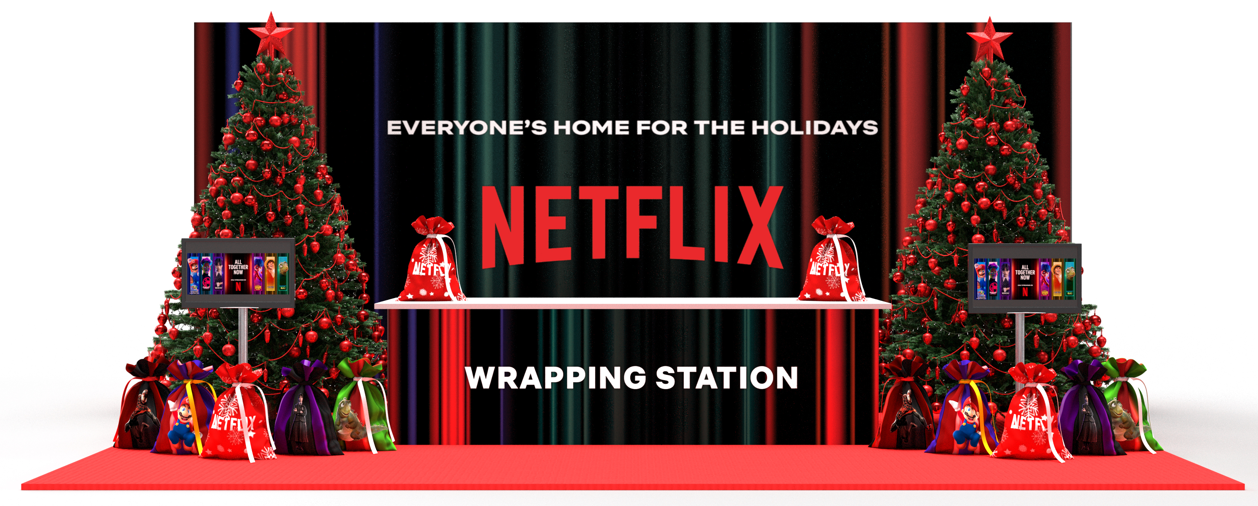 Netflix Wrapping Station in Chicago from Dec. 8 - Dec. 10, Gurnee, Illinois, United States