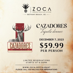 ZOCA Bethany December Tequila Dinner