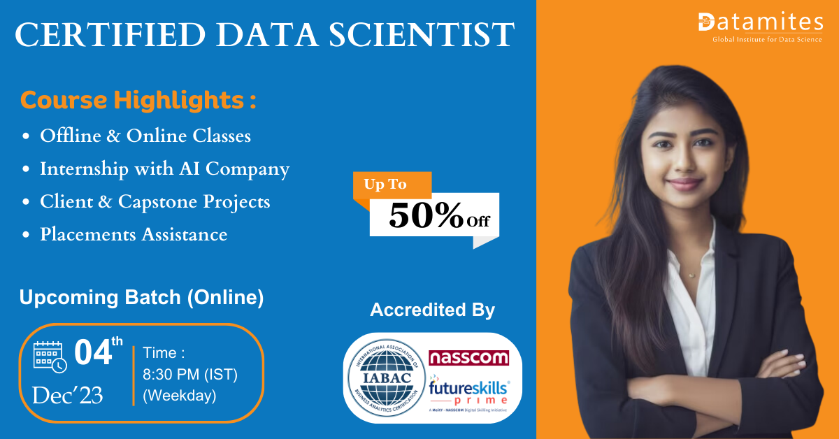 Certified Data Science Course In Washington D.C., Online Event