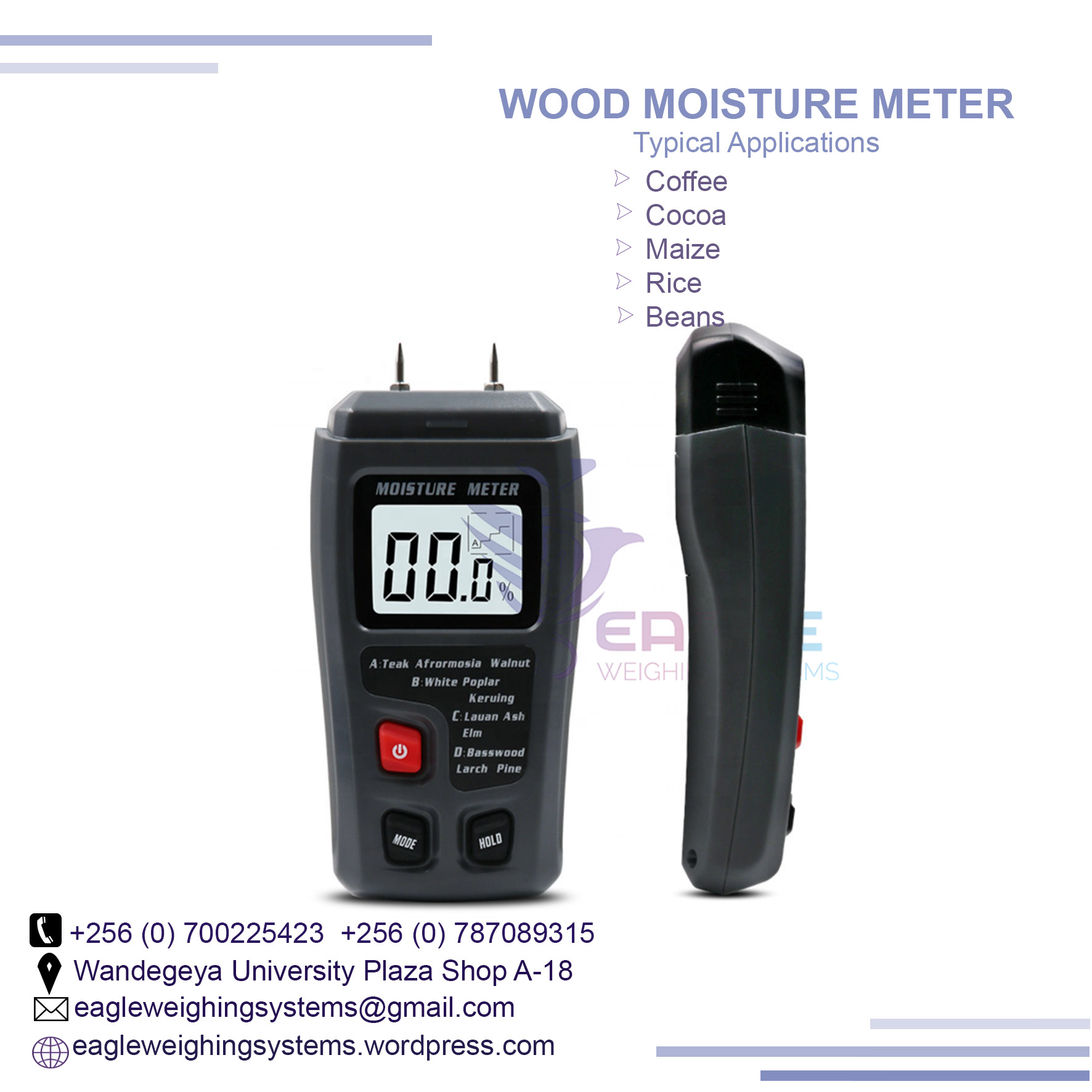 Easy reading Moisture Tester Temperature Meter Detector in Uganda, Kampala Central Division, Central, Uganda