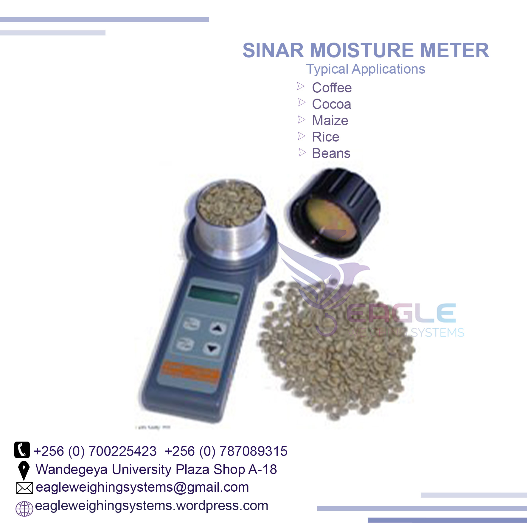 Sinar technology Digital grain Moisture Meter in Uganda, Kampala Central Division, Central, Uganda