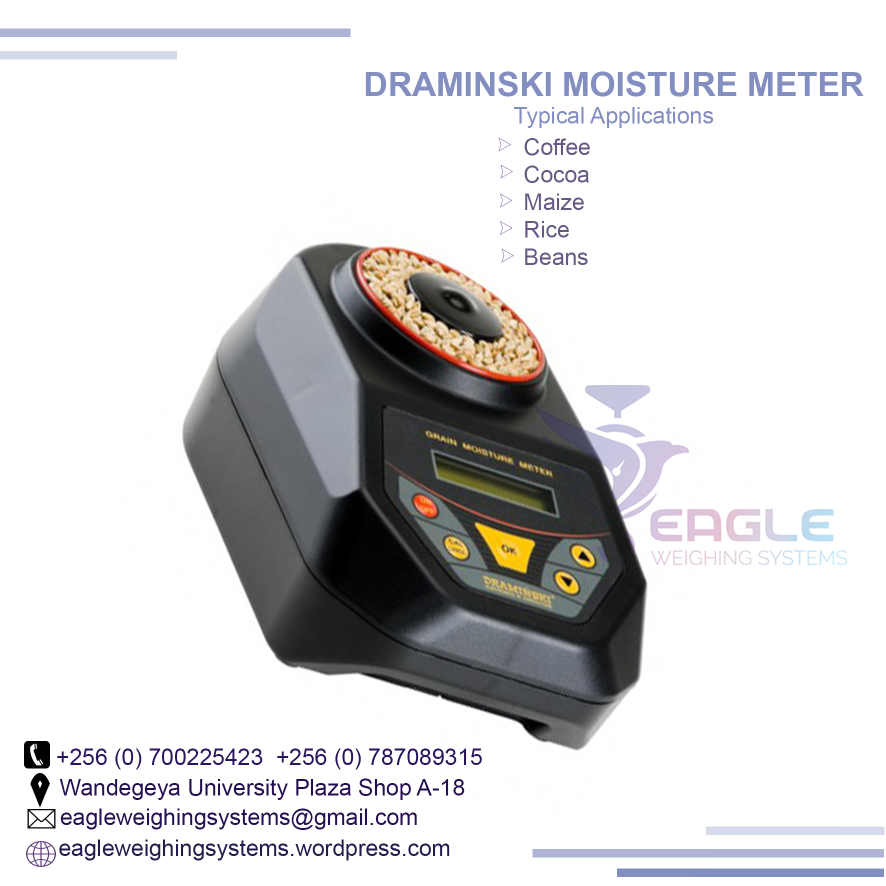 Draminski grain moisture meter for seeds and grains in Uganda, Kampala Central Division, Central, Uganda