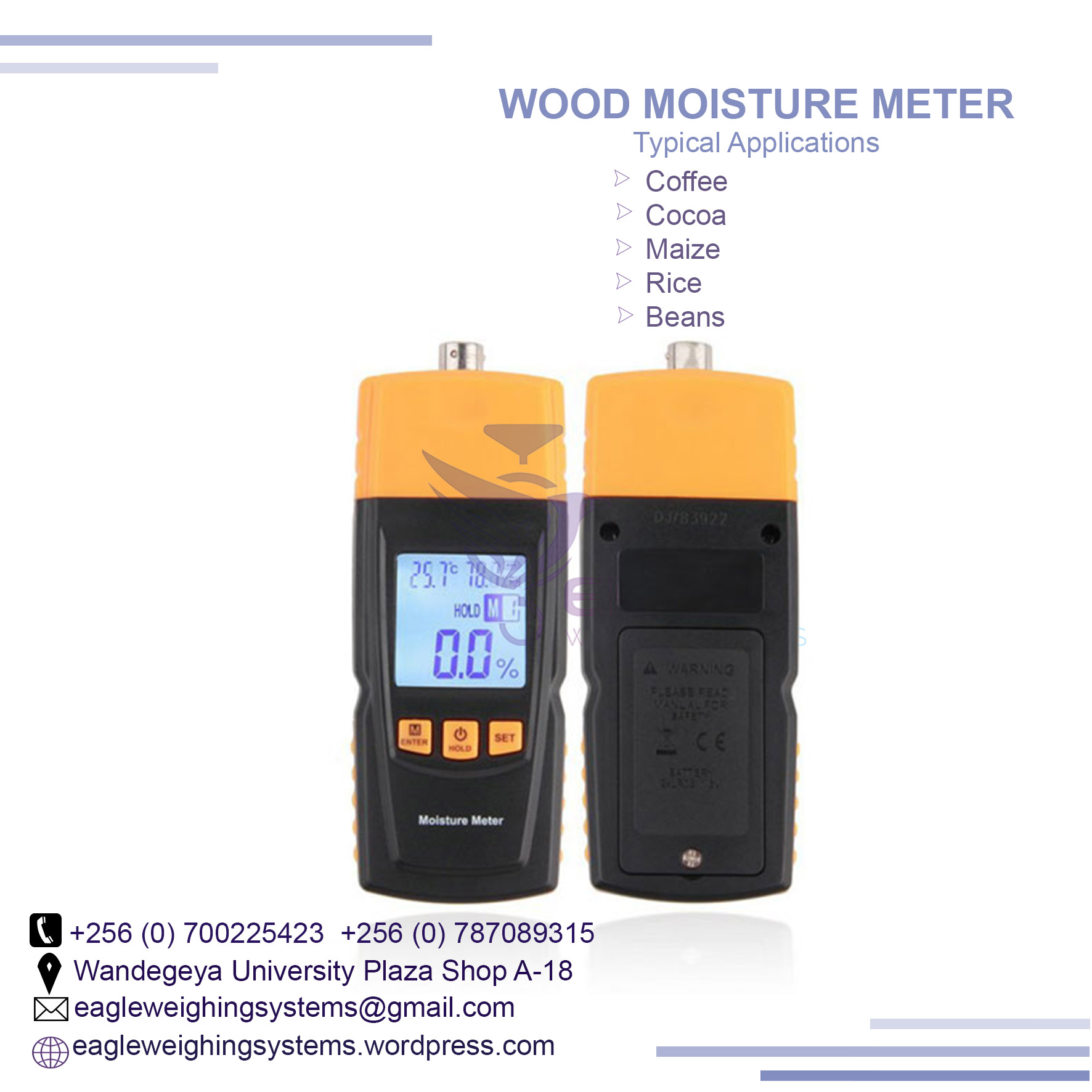 Digital wood moisture meters with long probe in Uganda, Kampala Central Division, Central, Uganda