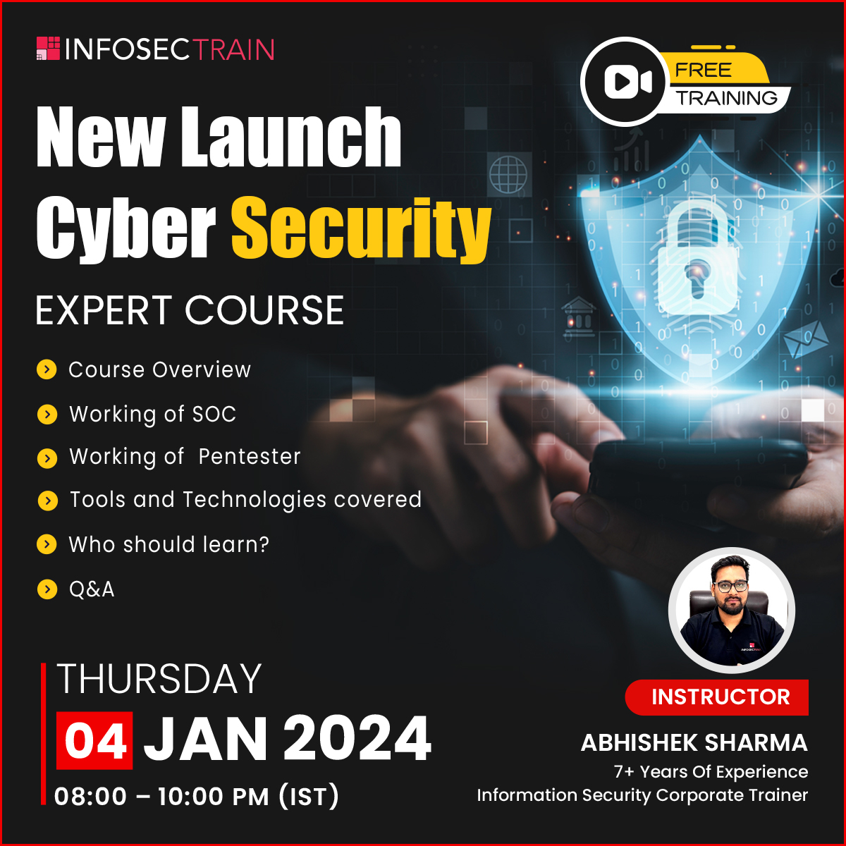 Free Webinar for New Launch : Cybersecurity Expert Course, Online Event
