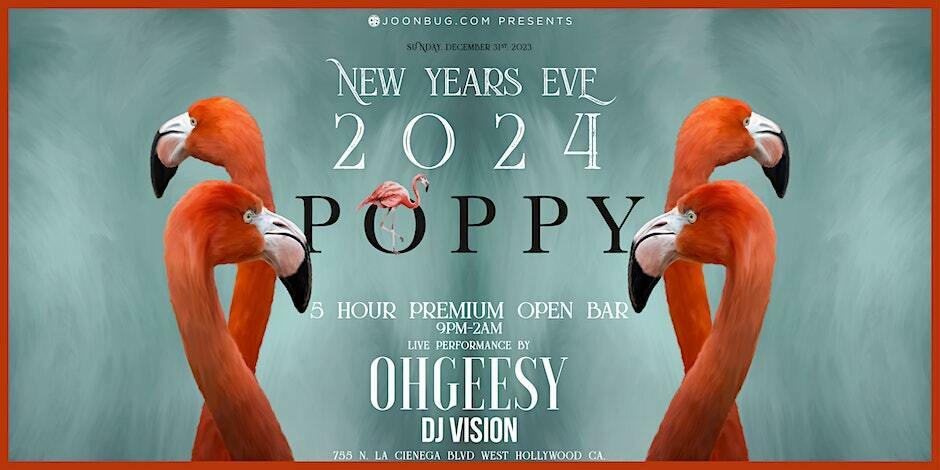 Poppy Nightclub New Years Eve Party 2024, Los Angeles, California, United States
