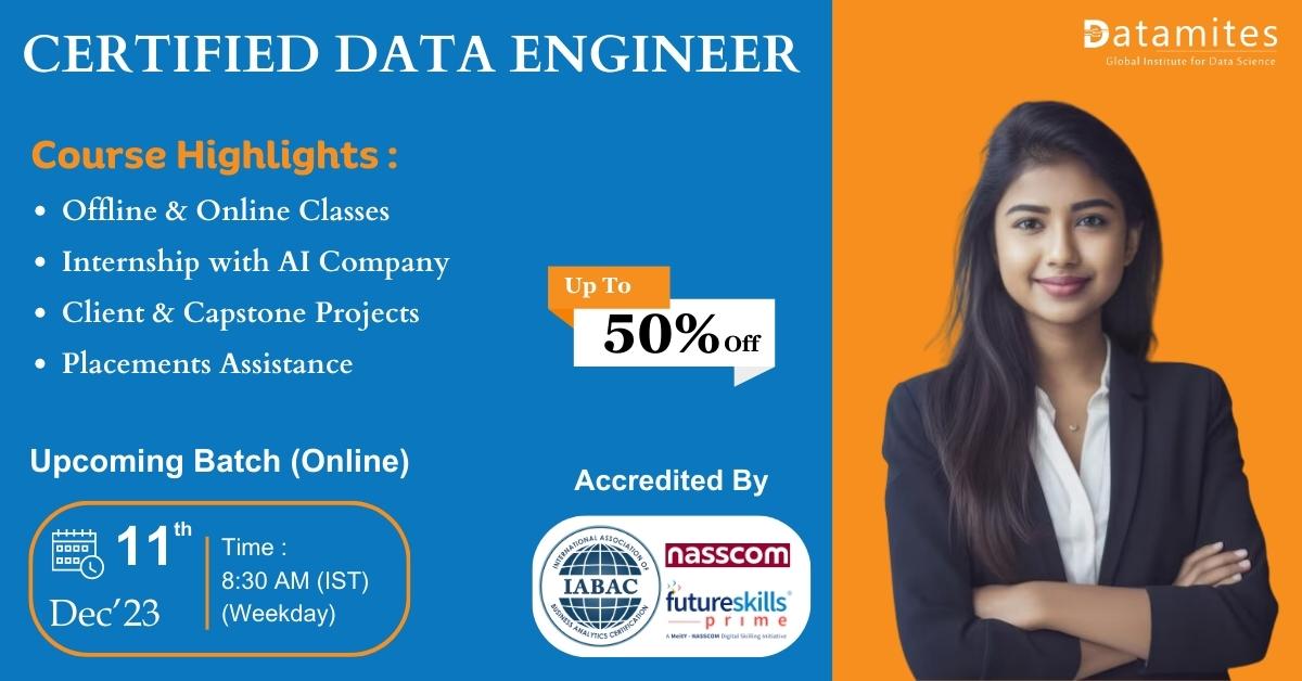 Certified Data Engineer Course in Chennai, Online Event
