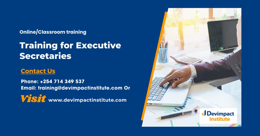 Training for Executive Secretaries, Devimpact Institute, Nairobi, Kenya