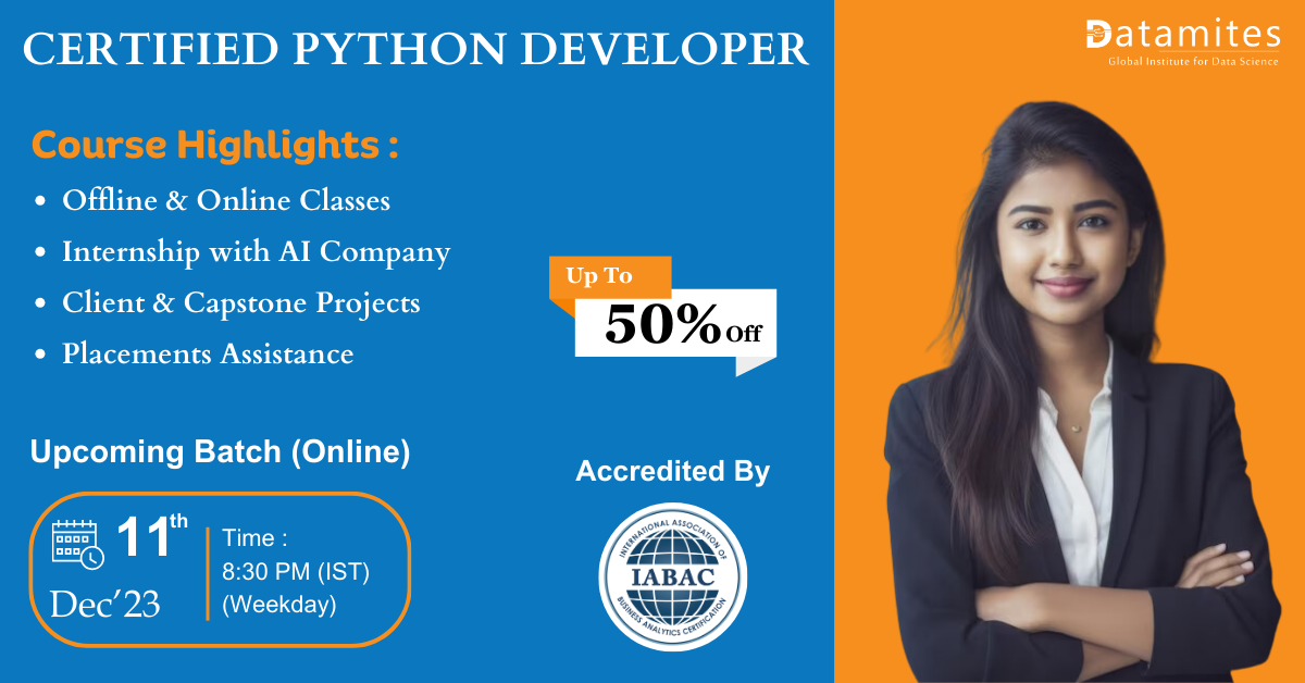 Certified Python Developer Training In Pune, Online Event