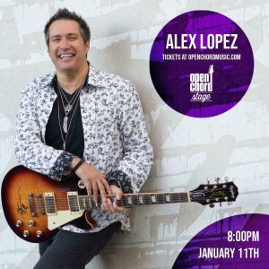 Alex Lopez Billboard Blues Rock at Open Chord, January 2024, Knoxville, Tennessee, United States