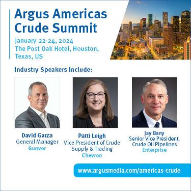 Argus Americas Crude Summit | Jan 22-24, 2024 | In-person: Houston, Texas, US, Houston, Texas, United States