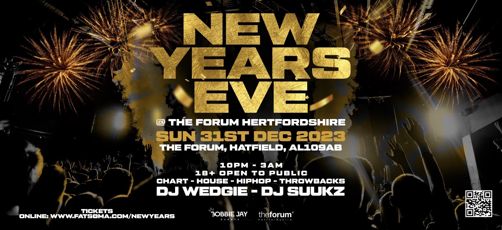 New Years Eve @ The Forum Hertfordshire, Hatfield, England, United Kingdom