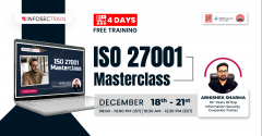 Free 4 days Masterclass for ISO 27001