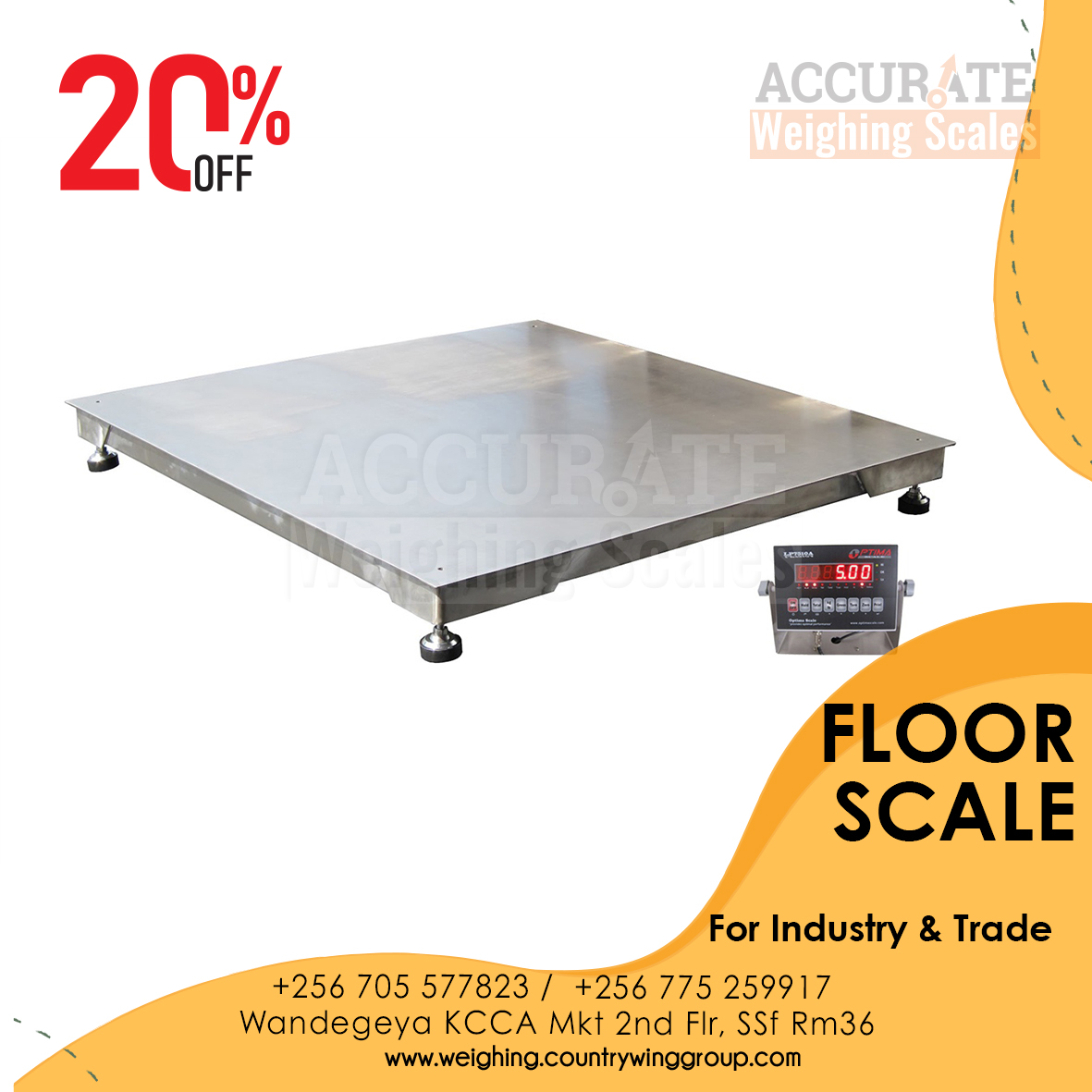 Supplier of platform scales, bench scales and floor scales in Kampala, Kampala, Central, Uganda