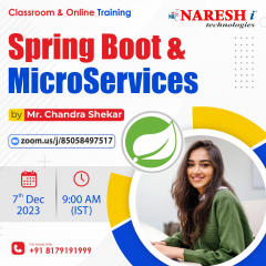 Spring Boot & MicroServices by Mr. Chandra Shekar | NareshIT