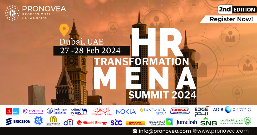 Pronovea HR Transformation MENA Summit 2024, Dubai, United Arab Emirates
