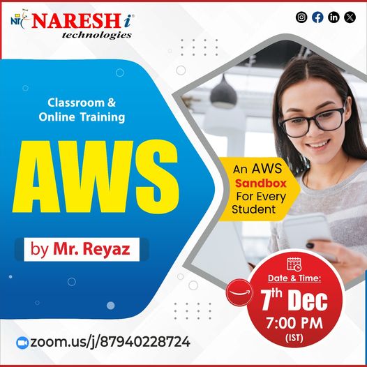 AWS Online Course by Mr. Reyaz - NareshIT, Online Event