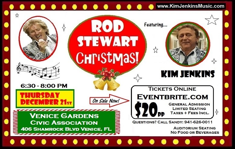 Rod Stewart Christmas tribute, Venice, FL Thursday, Dec. 21, 2023, Venice, Florida, United States