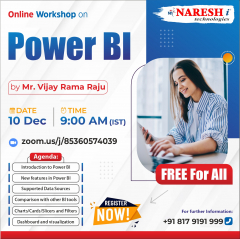 Free Live Online Workshop on Power BI in NareshIT