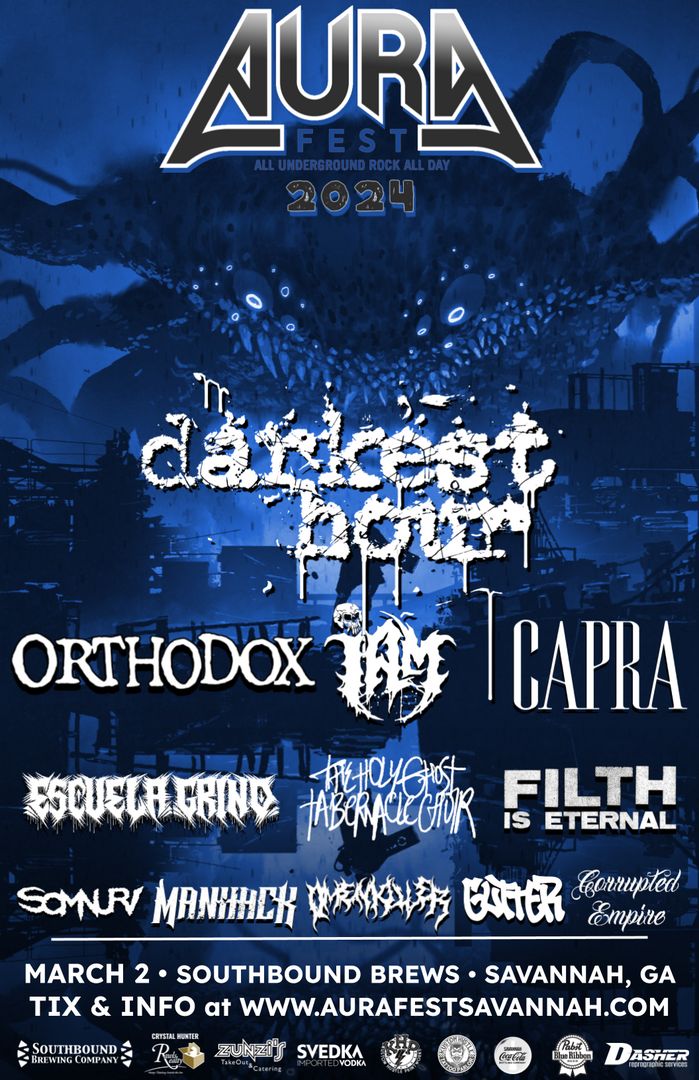 AURA Fest 2024 Day 2 with Darkest Hour, Orthodox, I AM, Escuela Grind, More, Savannah, Georgia, United States