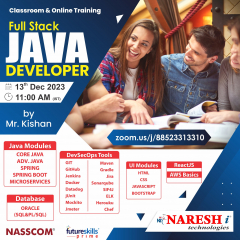 Full Stack Java Developer Course Training by Mr. Kishan - NareshIT