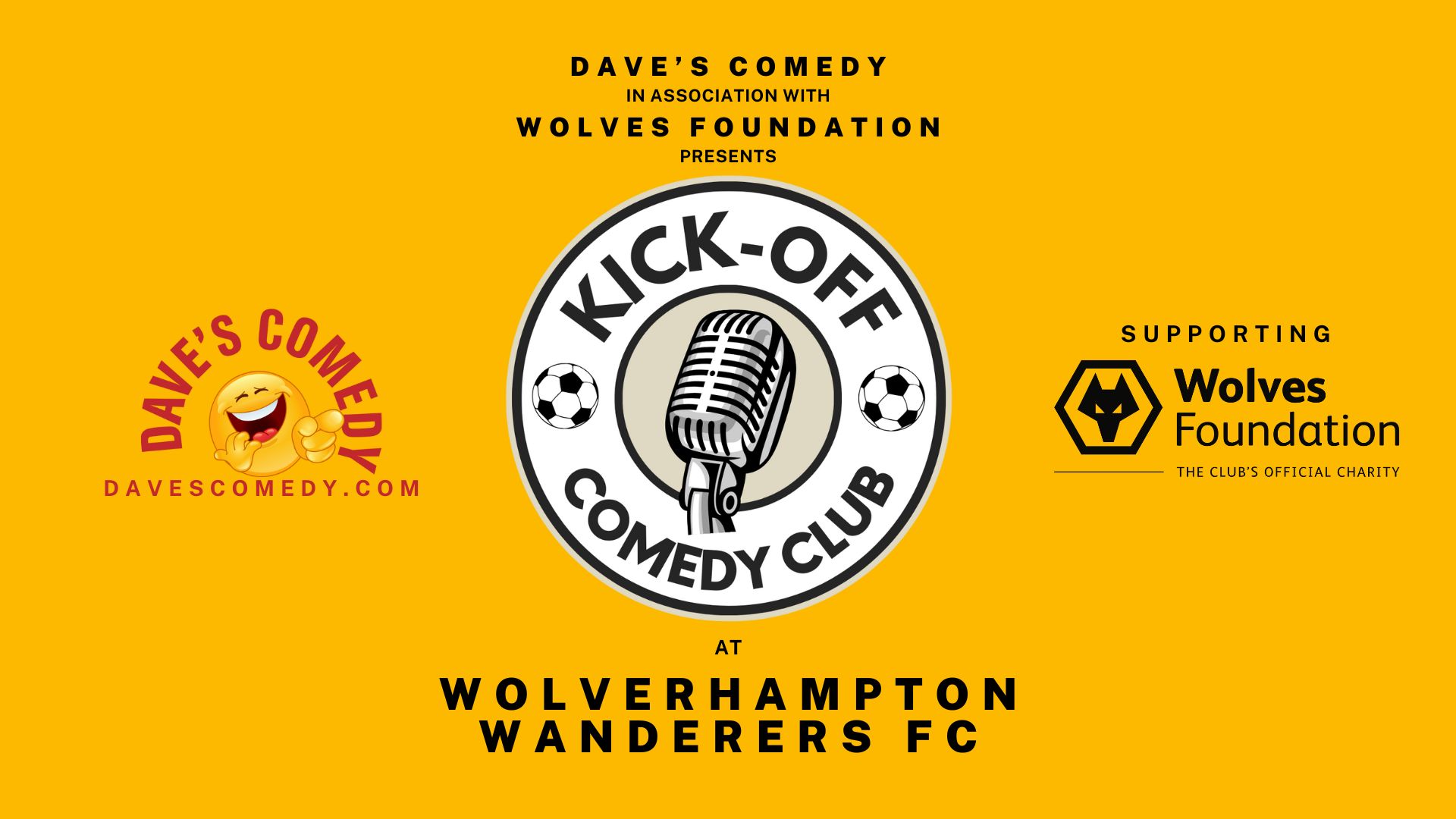 Kick-Off Comedy Night at Wolves FC, Wolverhampton, United Kingdom