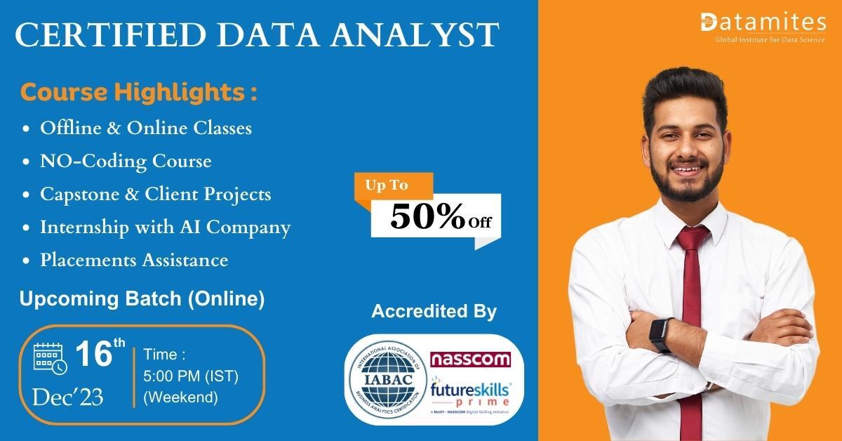 Data Analyst course in Washington D.C., Online Event