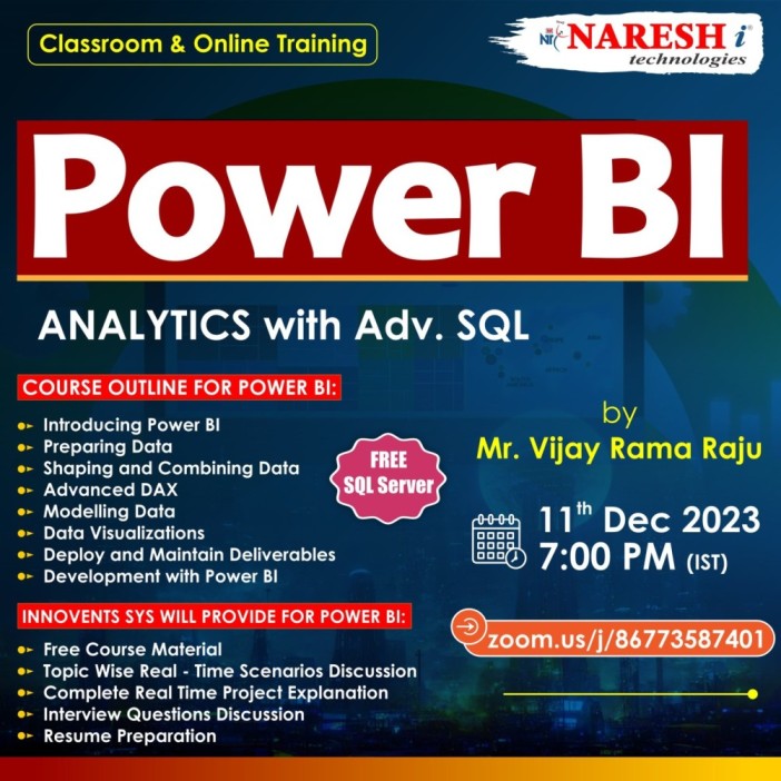 Power BI Course In Hyderabad | NareshIT, Online Event