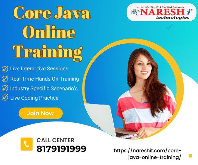 Core Java  Course  Online Training In Hyderabad | NareshIT, Online Event