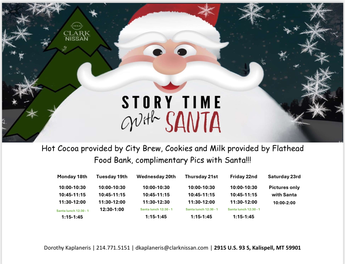 Story Time With Santa, Kalispell, Montana, United States